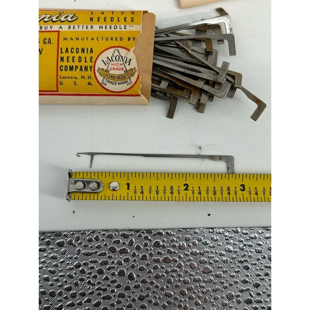 Laconia Needle Co. Latch Needles Box Of 250 36 GA. S&W No. 64 LONG BUTT